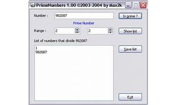 PrimeNumbers for Windows - Download it from Habererciyes for free